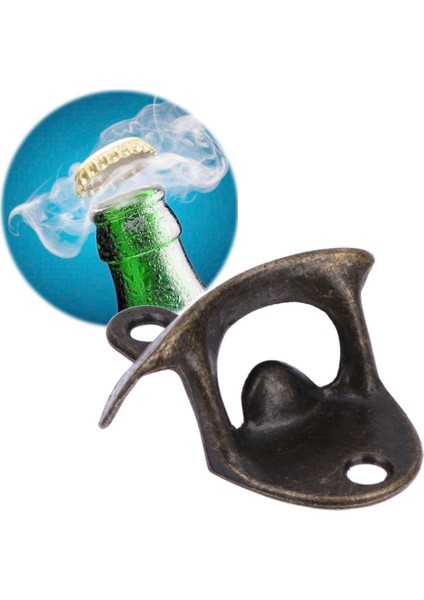 2 Adet Vintage Şişe Açıcı Duvara Monte Şarap Birası Açıcı Antika Bronz (Yurt Dışından)