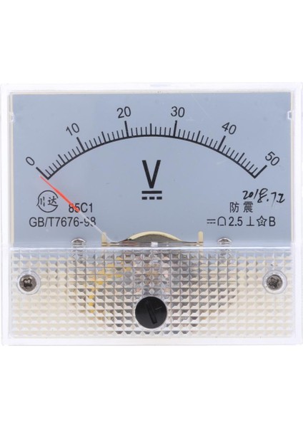 85C1-V Panel Dc Gerilim Volt Analog Ölçer Ölçer Voltmetre 0-50 V 0-50 V (Yurt Dışından) fiyatları