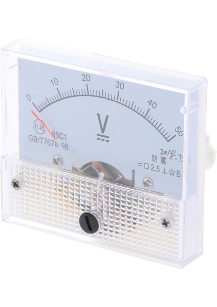 85C1-V Panel Dc Gerilim Volt Analog Ölçer Ölçer Voltmetre 0-50 V 0-50 V (Yurt Dışından) fırsatları