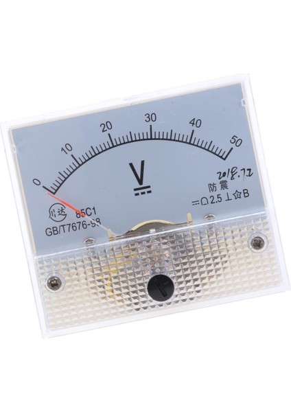 85C1-V Panel Dc Gerilim Volt Analog Ölçer Ölçer Voltmetre 0-50 V 0-50 V (Yurt Dışından) indirimleri