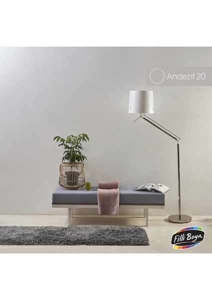 Momento Silan Silinebilir Ipeksi Mat Içcephe Duvar Boyası 15LT ANDEZİT20