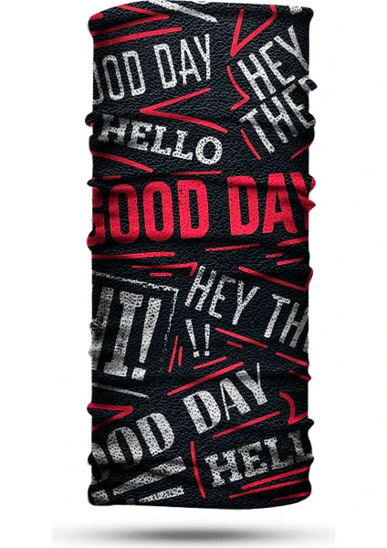 Dair Aksesuar Kırmızı Good Day Motosiklet Boyunluk Bandana