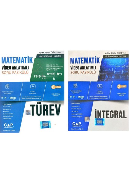 Matematik İntegral ve Türev Konu Anlatımlı Soru Bankası Seti 2 Kitap