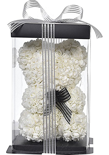 Teddy Rose Bear Güllü Ayıcık 25X18CM (Özel Kutusunda) Beyaz fiyatları