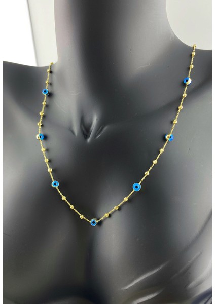 14 Ayar Altın Göz Kolye modelleri