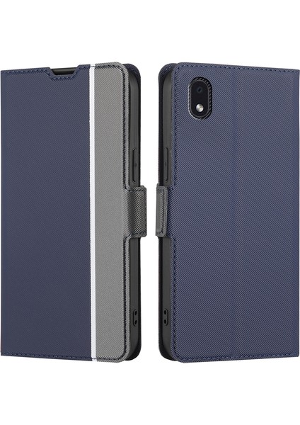 Samsung Galaxy M01 Çekirdek Mavisi İçin Twill Doku Kılıfı (Yurt Dışından) fırsatları