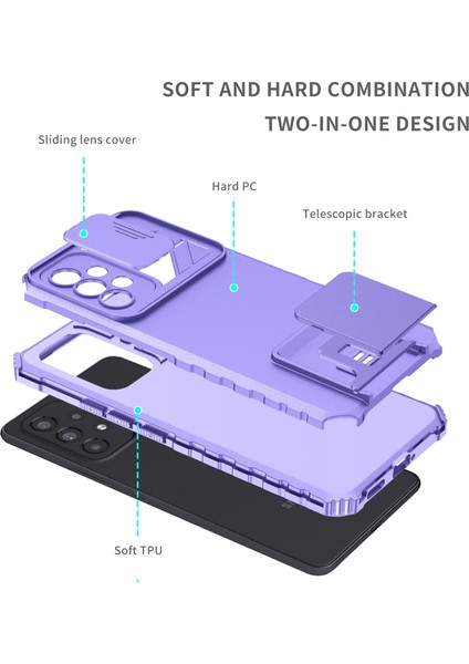 Samsung Galaxy A53 5G Mor Kayan Camshid Kılıfı (Yurt Dışından) fiyatları