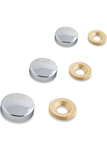 Vida Gizleme Kapağı Ø:20 mm Krom 10 Adet