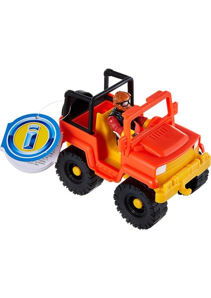 Sür-Bırak Jeep Off-Road Arabası ve Figürü Imaginext Araba ve Figür Seti