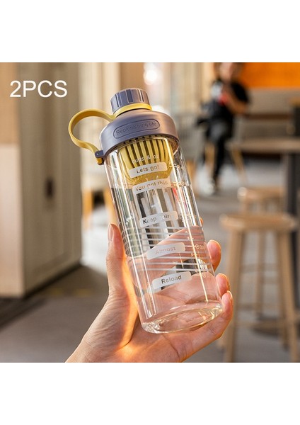 2pcs Taşınabilir Çay Sızan Plastik Kupa, Kapasite: 650ML Mor Sarı (Yurt Dışından)