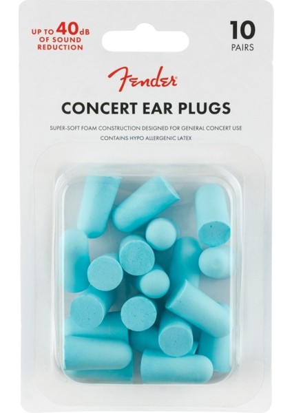 Mavi Konser Kulak Tıkaçları (10 Çift) Concert Ear Plugs