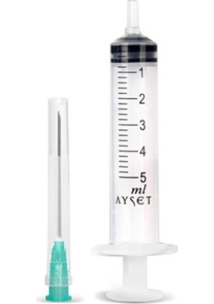 5 Ml 21g 3p Şırınga 0.80 X 38 Mm Ayset - 50 Adet