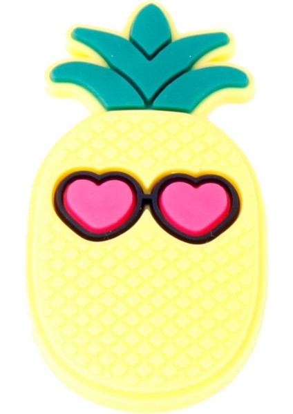 Ananas Tasarım Silikon Crocs Terlik Süsü-A1