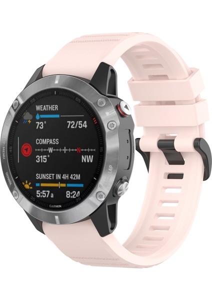 Garmin Fenix ​​7/epix Düz Renk Silikon Saat Band Yedek Bilek Kayışı 22MM - Açık Pembe (Yurt Dışından) fiyatları