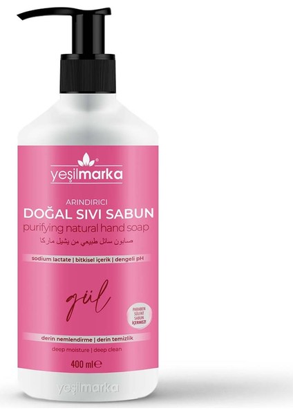 Doğal Sıvı Sabun Gül Kokulu 400ML