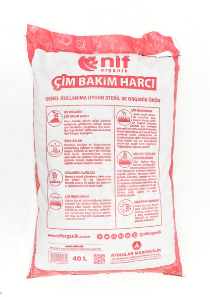 Çim Bakım/kapak Harcı, Toprak, Gübre - 40LT fiyatları