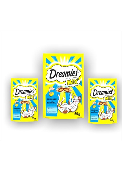 Somonlu ve Peynirli Kedi Ödülü 60 gr x 3 Adet