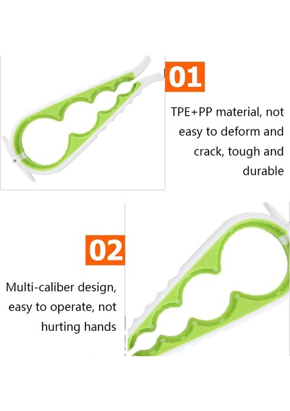 6 Adet Silikonebottle Açıcı Beyaz + Yeşil fırsatları