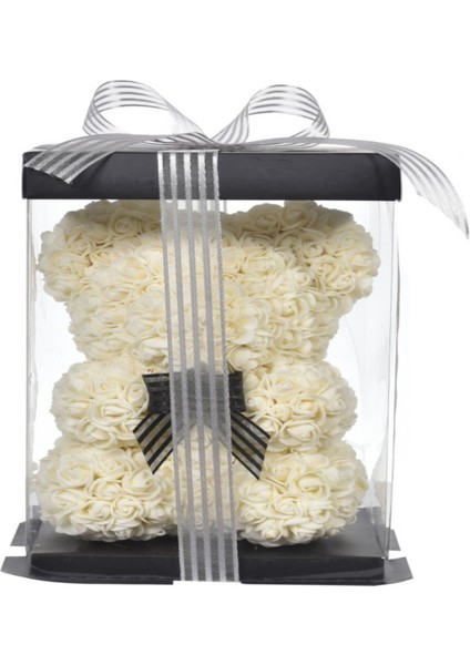 Teddy Rose Bear Güllü Ayıcık 25X18CM (Özel Kutusunda) Krem fiyatları