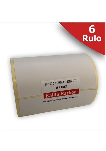 100x70 Termal Etiket 6 Barkod Etiketi