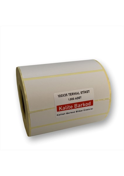 100x35 Termal Etiket Rulo Barkod Etiketi