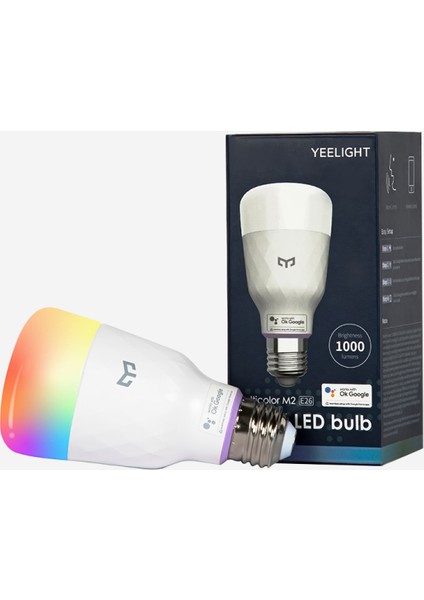 Xiaomi Yeelight M2 LED Akıllı Ampul E27 (Renkli)