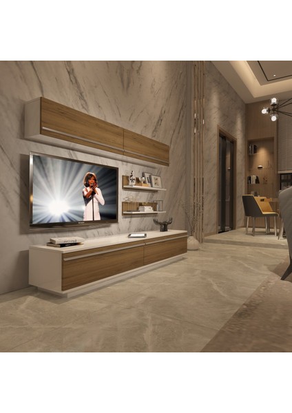 Eko 5b Mdf Std Tv Ünitesi Tv Sehpası - Beyaz - Pera
