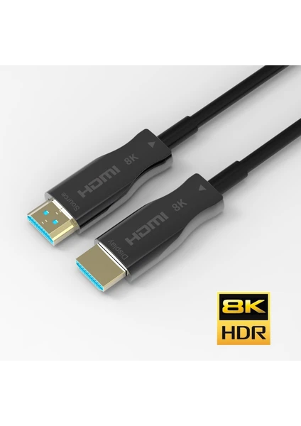 Aoc Fiber HDMI 2.1 Kablo - 48GBPS, 8k 60Hz, 4K 120Hz, 4K 60Hz, Earc, Hdr, D-Hdr, Hdcp2.3, Dolby Vision, Dolby Atmos (3 Metre)