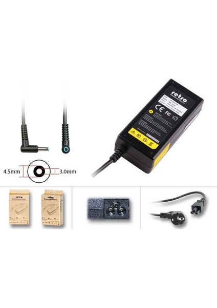 RNA-HC14, Hp Compaq, 45W, 4.5mm Pinli Uç Tablet Adaptör