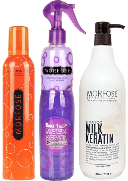 Milk Keratin Sütü Şampuanı 3'Lü Keratin Bakım Seti