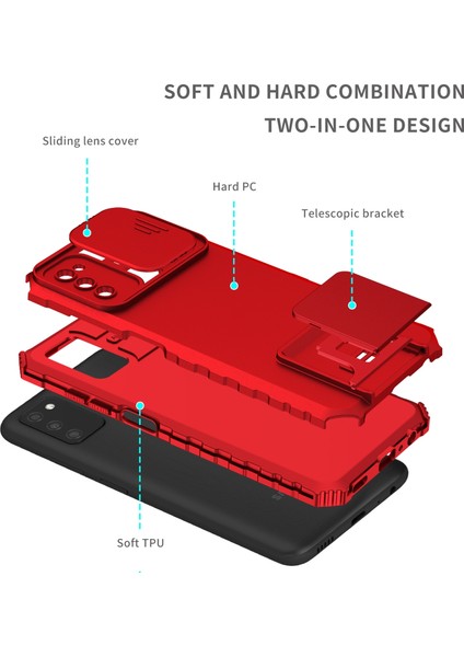 Zunhaı Samsung Galaxy A03S Eu Için Telefon Kılıfı - Kırmızı (Yurt Dışından)