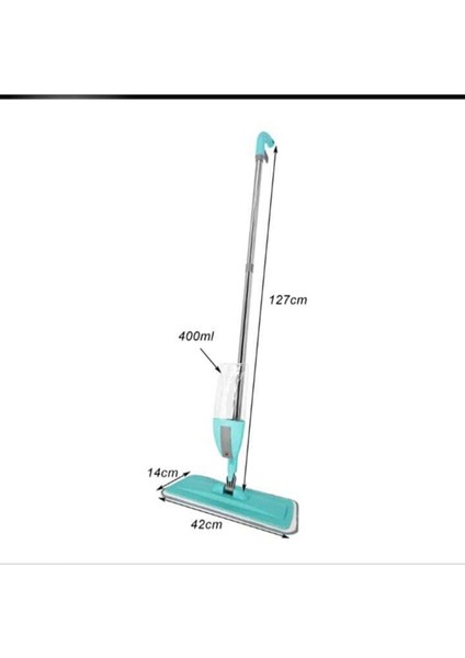 Spin Mop Sprey Mop Deterjan Hazneli 4 Adet Yedek Mop Spreyli Temizlik Paspası