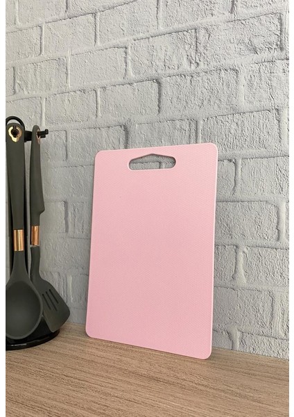 Kesme Tahtası Plastik Pembe 21X31 cm