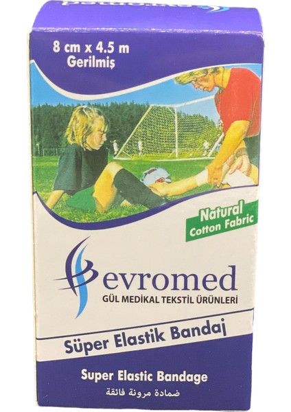 Super Elastık Bandaj 8cm x 4.5 mt