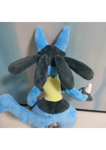 Simba Lucario Pokemon Karikatür Peluş Oyuncak 32CM - Mavi (Yurt Dışından)