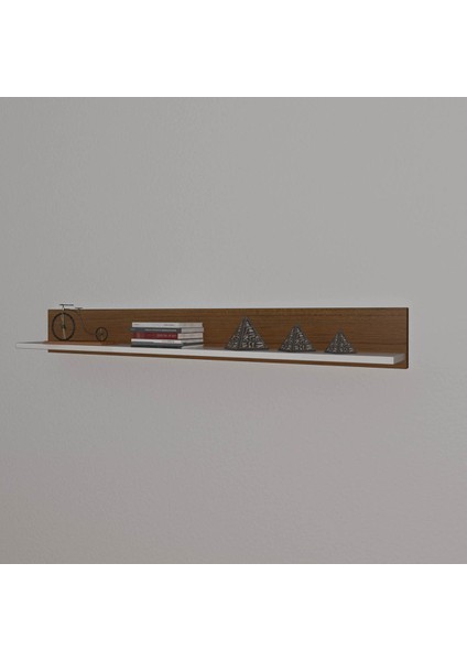 116 Cm. Raf Slm - Beyaz - Ceviz