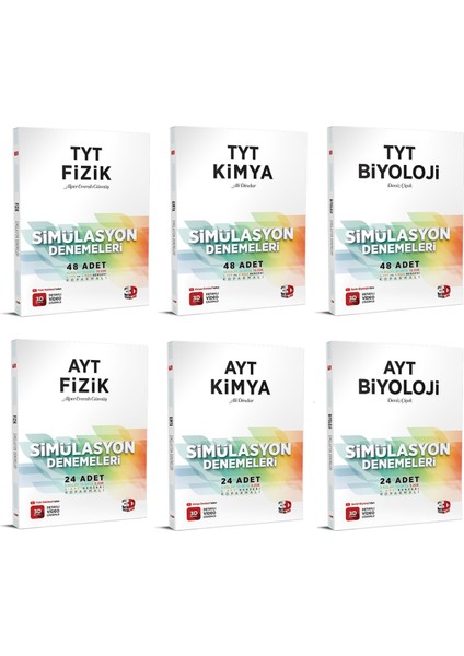 TYT AYT 2023 Fizik Kimya Biyoloji Deneme Seti