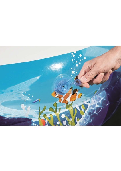 Bestway Desenli Oval Şişme Havuz 54118