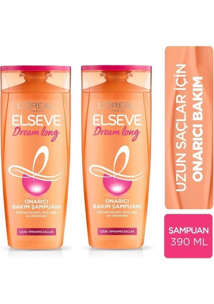 Dream Long Onarıcı Bakım Şampuanı 390ML x 2 Adet