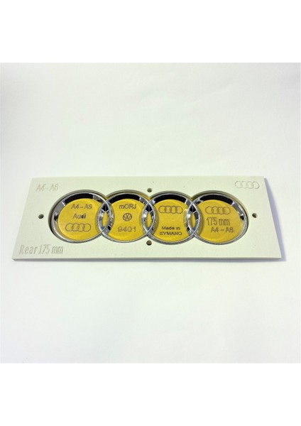 Audı A3 A4 A6 Bagaj Arması 2001 ve Üstü (175MM)