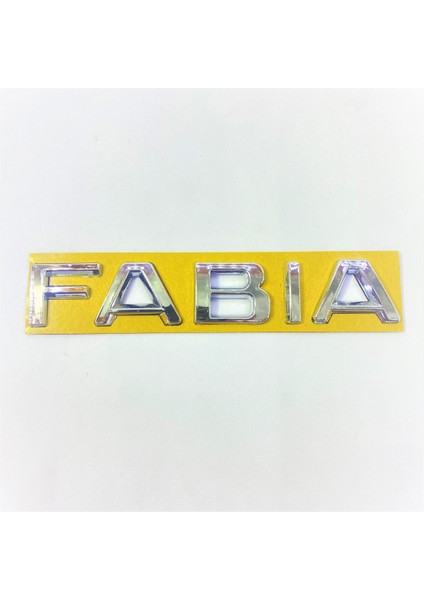 SKODA UYUMLU Fabia Bagaj Yazısı Yeni Model 130mm-22mm