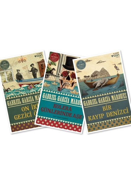 On İki Gezici Öykü - Kolera Günlerinde Aşk - Bir Kayıp Denizci 3 Kitap Set - Gabrıel Garcia Mârquez