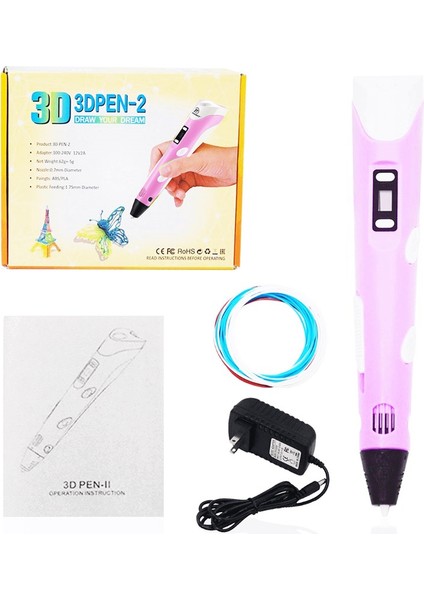 3dpen 3 Boyutlu Kalem - Pembe modelleri