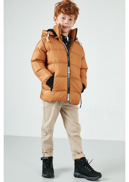 İçi Peluş Astarlı Çıkarılabilir Kapüşonlu Şişme Mont Erkek Çocuk MONT 576220K fiyatları