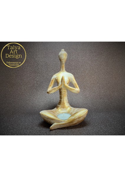 Yeni Talya Art Design 5'li Set Altın Eskitme Namaste, Tütsülük, Buddha, T.a.d. ve Lavanta Yağı