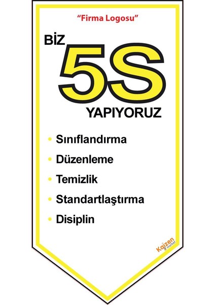 5s Kırlangıç Flama Bayrak 50X100CM 5'li Paket