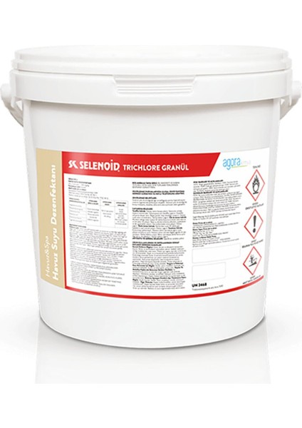 Selenoid Trichlore %90 Toz Klor 10 kg Selenoid Trichlore