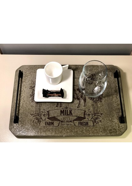 Talya Art Design, Beton Büyük Boy, Türk Kahvesi Servis Tepsisi.