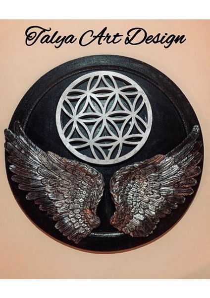 Talya Art Design, Beton ve Ahşap, Yaşam Çiçeği, Dreamcatcher.
