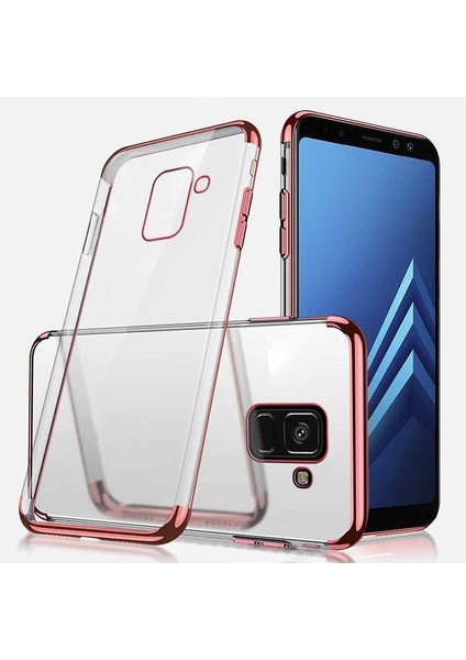 Samsung Galaxy J6 Plus Ince Köşeleri Renkli Şeffaf Kaliteli Kılıf